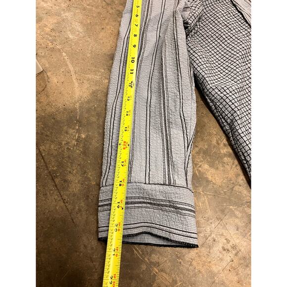 Habitat Clothes to Live In Women's Small Tunic Top Blue Black Hippie Boho - Picture 8 of 8